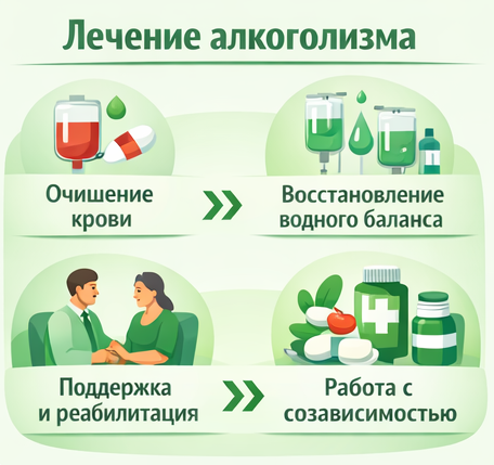 лечение алкоголизма в Фокино Брянская обл. этапы